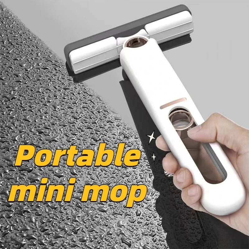 Mini Mop Portátil Multifuncional para Limpeza de Mesas e Janelas