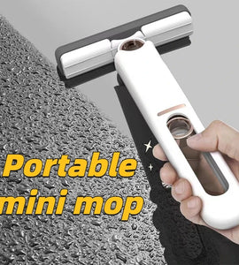 Mini Mop Portátil Multifuncional para Limpeza de Mesas e Janelas